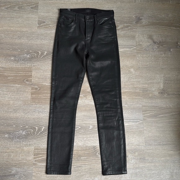 Citizens of Humanity Rocket High Rise Coated Skinny in Black - Picture 2 of 13